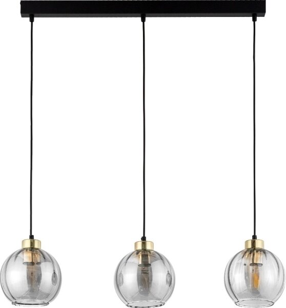 LED полилей на кабел DEVI 3xE27/15W/230V черен/опушен