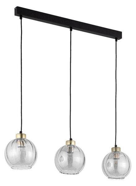LED полилей на кабел DEVI 3xE27/15W/230V черен/опушен
