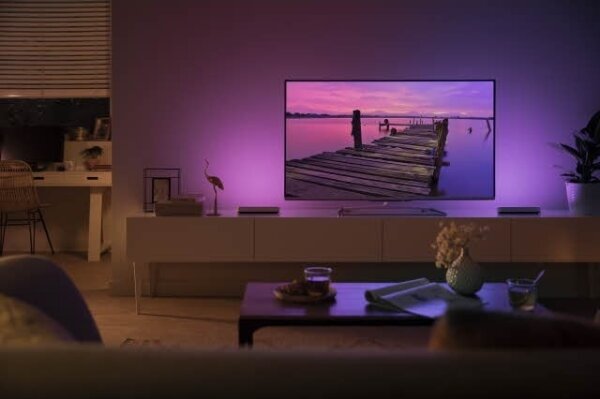 Philips - Комплект 2x LED RGB настолна лампа Hue AMBIANCE LED/6W/230V бяла
