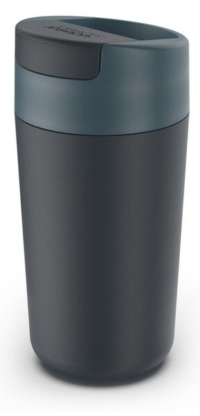 Тъмносиньо-антрацитна чаша за пътуване 450 ml Sipp - Joseph Joseph