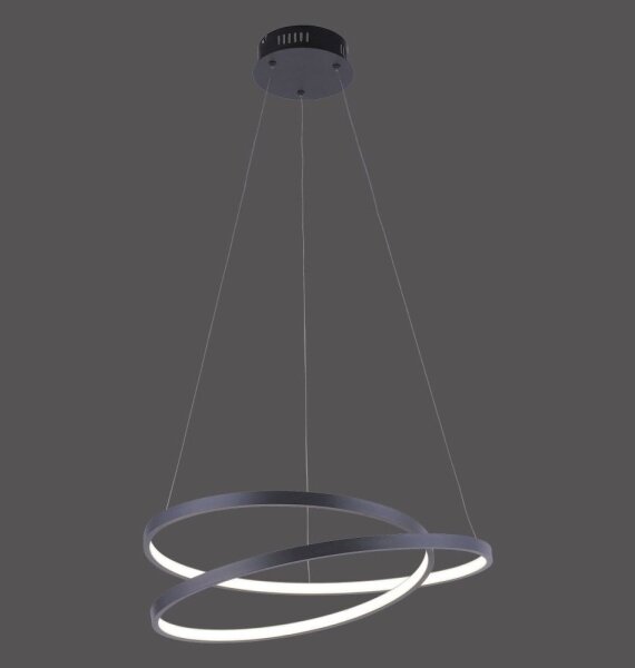 Paul Neuhaus 2472-18 - LED Димируем висящ полилей ROMAN LED/30W/230V черен