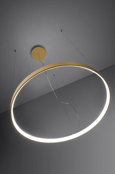 Thoro TH.217 - LED Пендел RIO LED/30W/230V CRI95 4000K Ø 55 cm златист