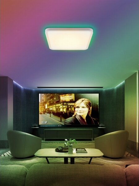 Immax NEO 07168-W40-LED RGB+CCT Димируема лампа 50W/230V Wi-Fi Tuya бял + д.у
