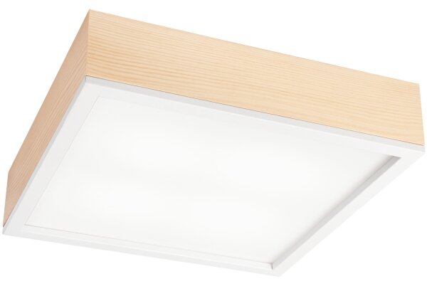 Плафон NATURAL SQUARE 4xE27/15W/230V 39x39 см бор/бял
