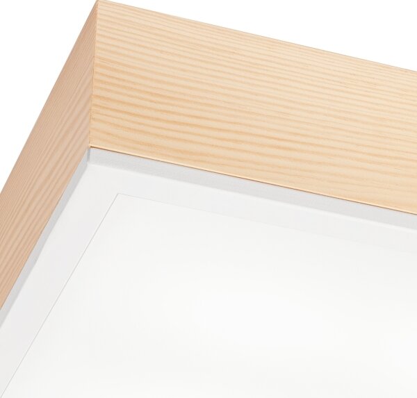 Плафон NATURAL SQUARE 4xE27/15W/230V 39x39 см бор/бял