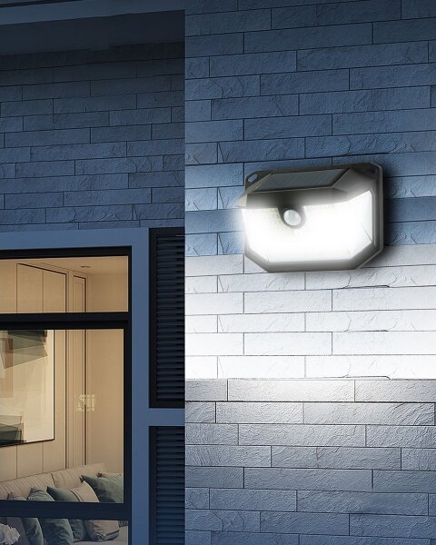 Brilagi - LED соларен стенен фенер WALLIE LED/4W/5,5V IP65 с сензор