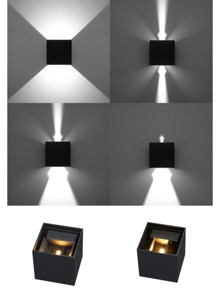LED Екстериорна Стенна лампа LUCA LED/6W/230V IP54