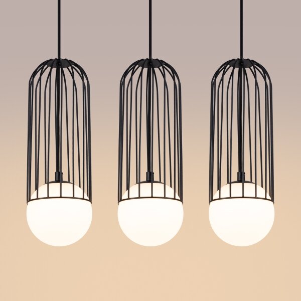 Sollux SL.1334 - Пендел BRINA 3xG9/8W/230V черен