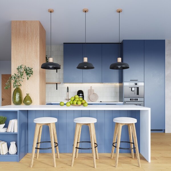 Sollux SL.1322 - Пендел FANO 1xE27/15W/230V Ø 34 см черен