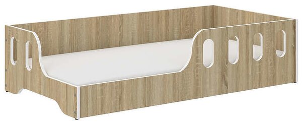 Детско легло Монтесори 140 x 70 cm в декор от дъб сонома