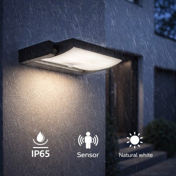 BRILAGI-LED Външно стенно осветително тяло със сензор ANKLE LED/18W/230V 4000K IP65