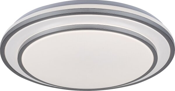 Rabalux 2131 - LED Димируемо таванно осветително тяло LUPITA LED/40W/230V сребристо + дистанционно управление