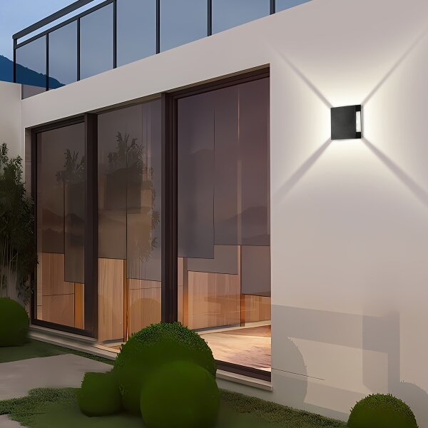 Brilagi - LED външна стенна лампа QUADRAY LED/4W/230V черна IP65