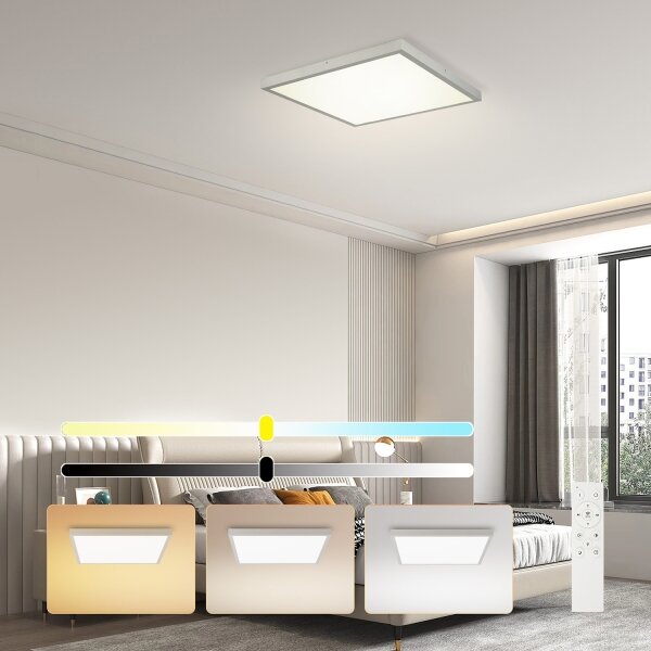 Brilagi - Димируемо LED осветително тяло за баня FRAME SMART LED/50W/230V 60x60 IP44 + дистанционно управление