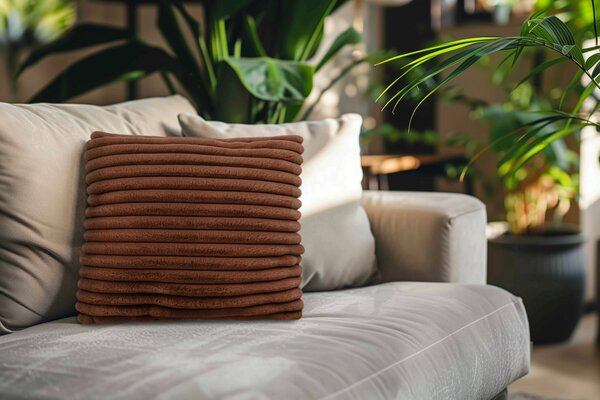Декоративна възглавница Plush Cushion PLC 500, 45x45, шоколад