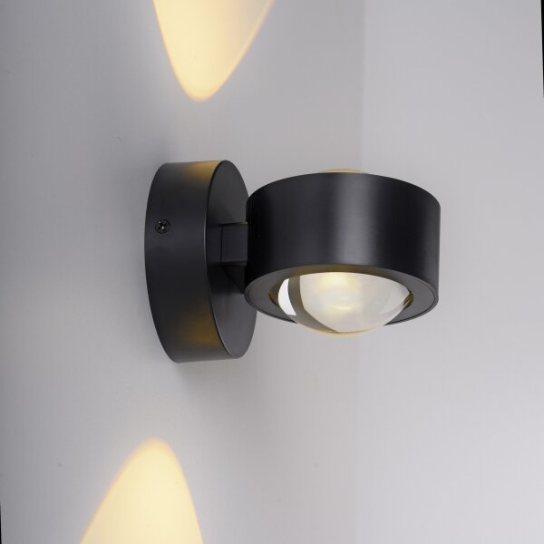 Schöner Wohnen 19331-18 - LED стенно осветително тяло CHIA 2xLED/2W/230V черно