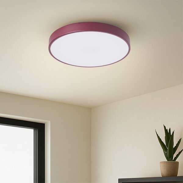 Brilagi-LED плафон POOL с възможност за димиране LED/36W/230V 3000-6000K 30 cm бордо + дистанционно управление