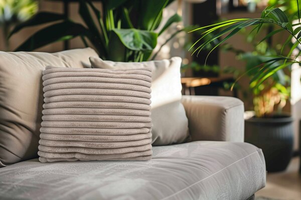 Декоративна възглавница Plush Cushion PLC 500, 45x45, таупе
