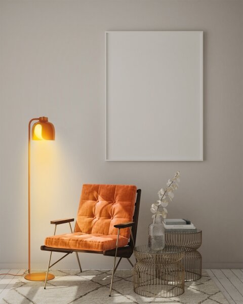 Osram - Подова лампа DECOR COROLLE 1xE27/15W/230V оранжева