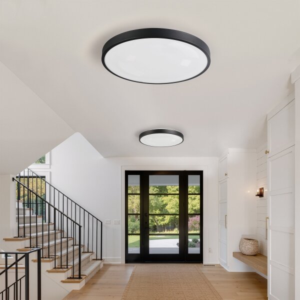 Brilagi - Димируемо LED осветително тяло GLASS POOL DOUBLE LED/80W/230V 60 см черно + дистанционно управление