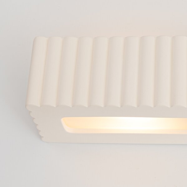 Sollux SL.1885 - Стенно осветително тяло RIGATA 1xE27/15W/230V керамика/бяло