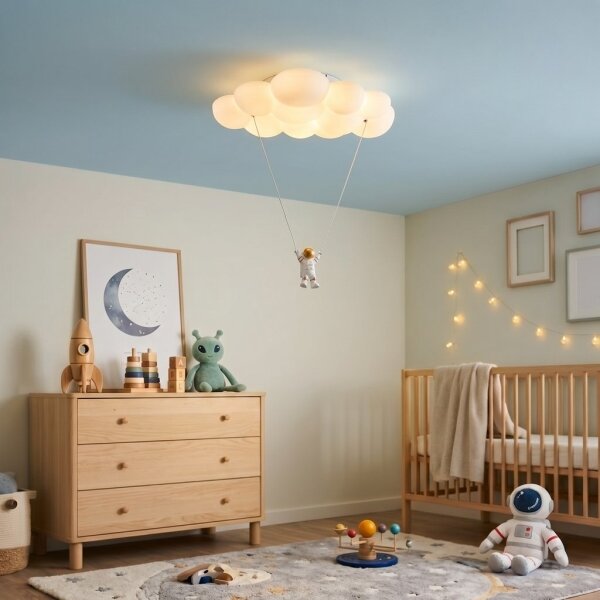 Brilagi - LED детски таванен плафон ASTRO LED/77W/230V бял