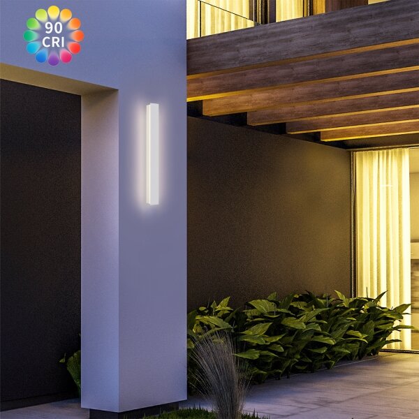 Brilagi - Външно стенно осветително тяло LINEAR LED/12W/230V 3000K IP65 50 см бяло CRI 90