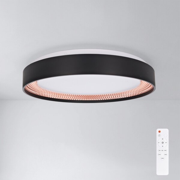 Brilagi - LED димируемо таванно осветително тяло WALDO LED/48W/230V Ø 40 см черно/златно+ДУ
