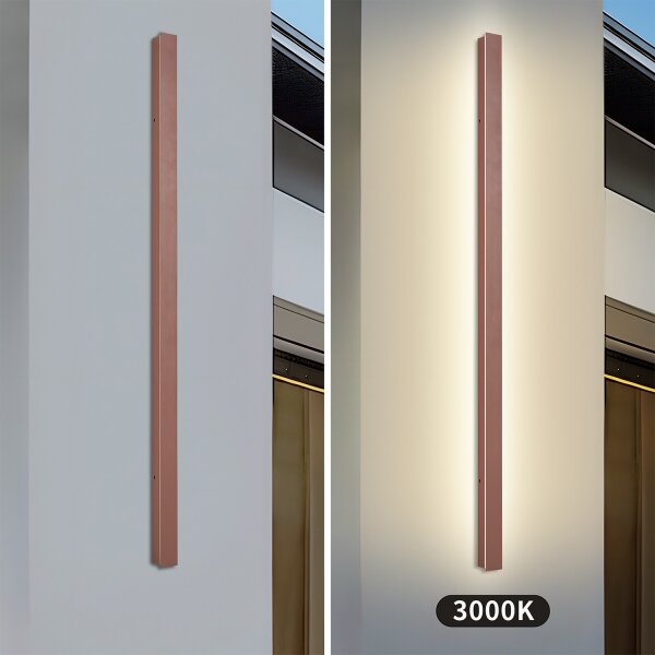 Brilagi-LED Външно стенно осветително тяло LINEAR LED/32W/230V 3000K IP65 140 cm кафяво CRI 90