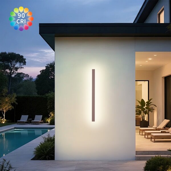 Brilagi-LED Външен стенен осветител LINEAR LED/22W/230V 3000K IP65 100 см кафяв CRI 90