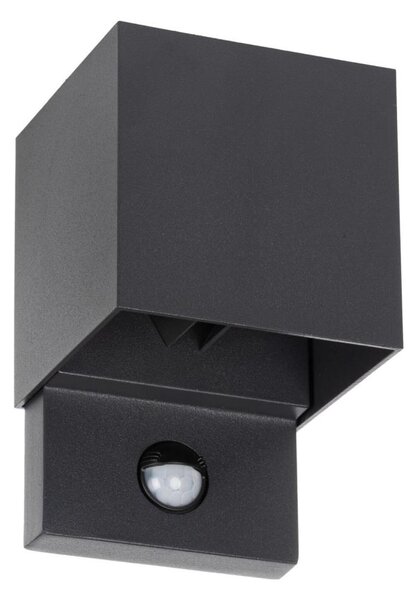 Kanlux 28994 - външен стенен LED осветител с датчик REKA LED/7W/230V IP54 антрацит