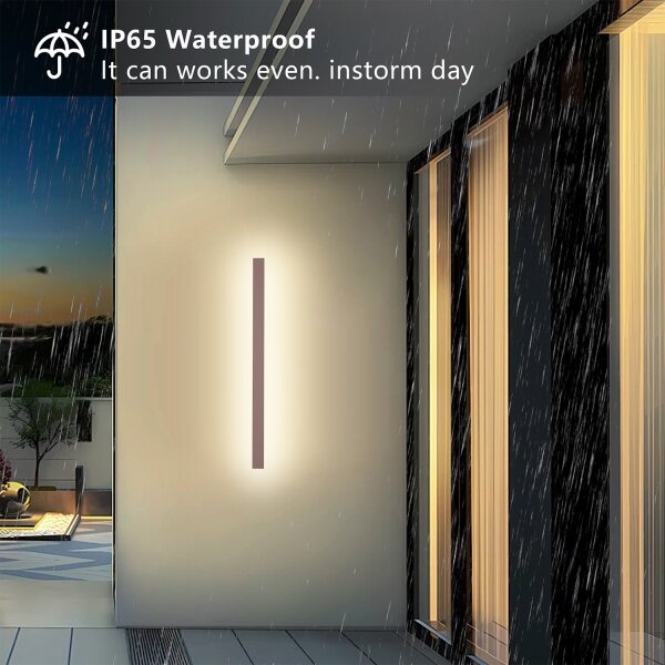 Brilagi-LED Външен стенен осветител LINEAR LED/22W/230V 3000K IP65 100 см кафяв CRI 90
