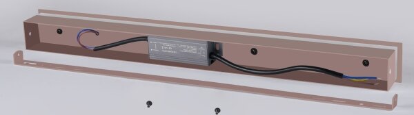Brilagi - LED външен стенен аплик LINEAR LED/12W/230V 3000K IP65 50 см кафяв CRI 90