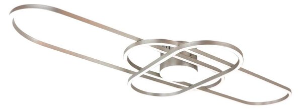 Brilagi - Димируемо LED таванно осветително тяло APOLLO LED/58W/230V 43,2x101,2 cm хром + дистанционно управление