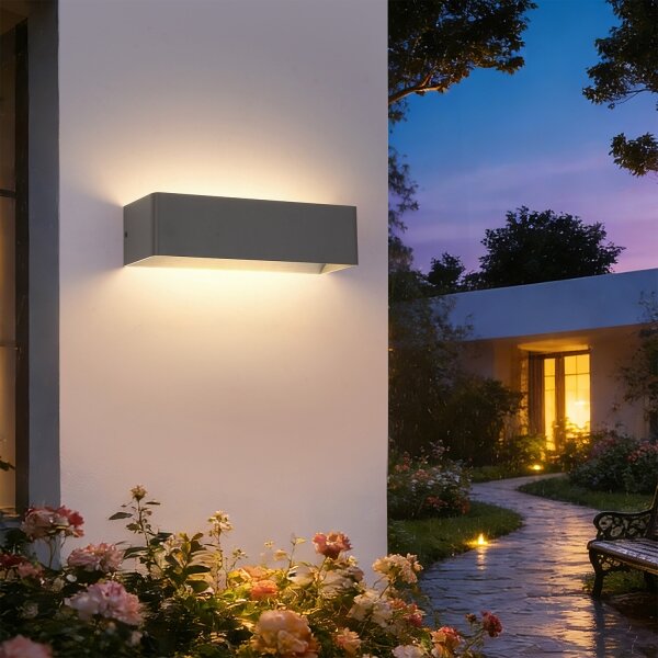 Brilagi -LED Външно стенно осветително тяло DONNANI LED/12W/230V 30 см антрацит IP44