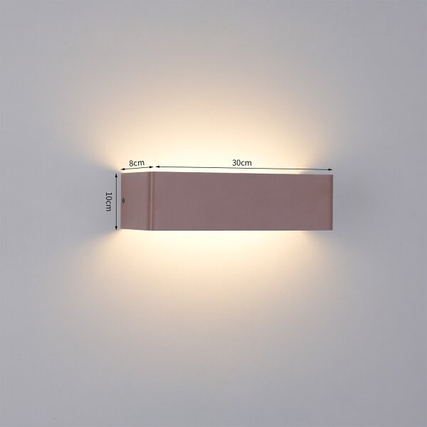 Brilagi - LED Външно стенно осветително тяло DONNANI LED/12W/230V кафяво IP44
