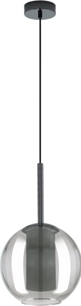 Eglo 97633 - Полилей на кабел TINDARI 1xE27/60W/230V опушено черно