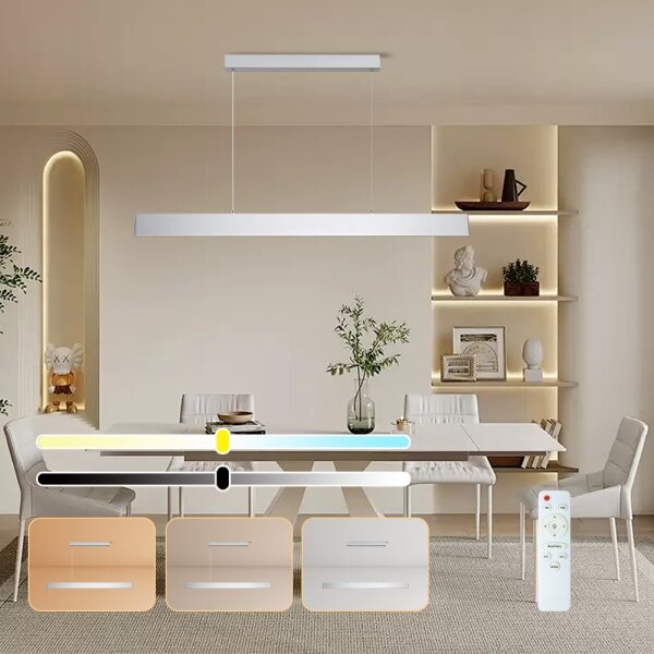 Brilagi - LED Димируем пендел SLIMLINE LED/40W/230V 3000-6000K сребрист + д.у