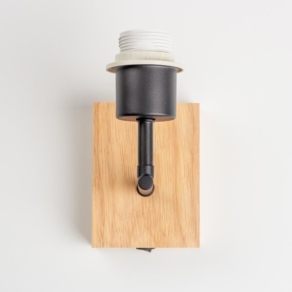Brilagi - Аплик NUBILA WOOD 1xE27/25W/230V дъб/черен