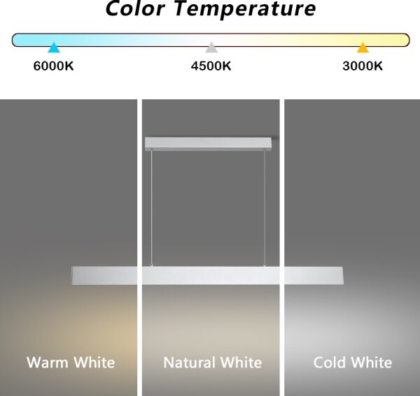 Brilagi - LED Димируем пендел SLIMLINE LED/40W/230V 3000-6000K сребрист + д.у