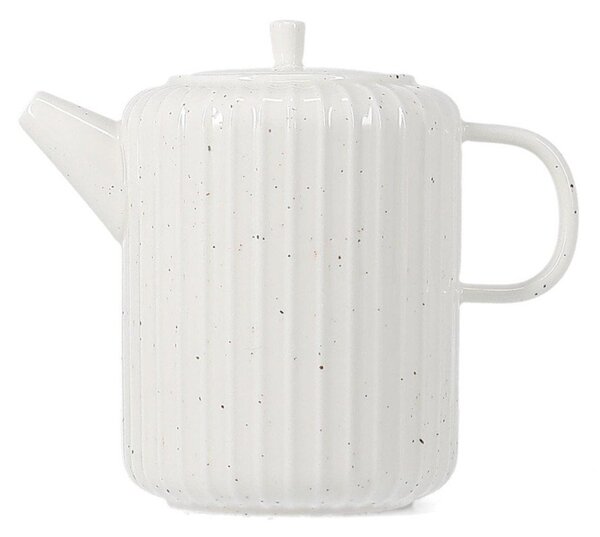 Бял чайник от костен порцелан 540 ml Ora Gloss – Salt&Pepper