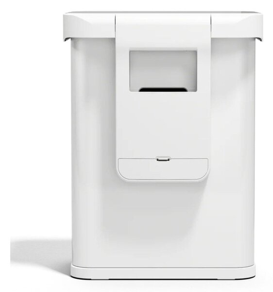 Безконтактно стоманено кошче за боклук в матово бял цвят 58 l Sensor – simplehuman