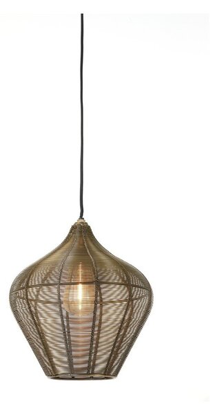 Метално висящо осветително тяло в бронзов цвят ø 27 cm Alvaro – Light & Living