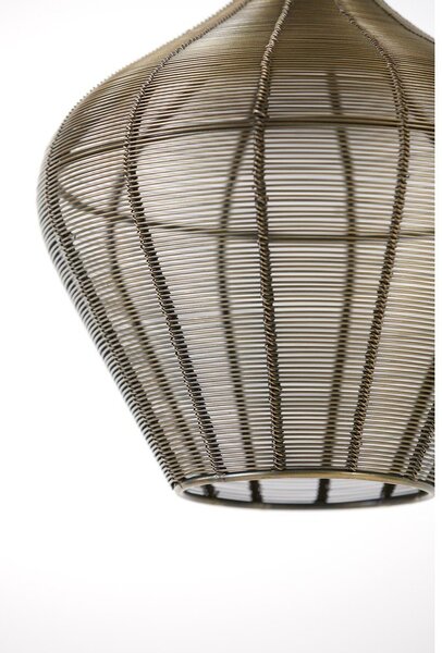 Метално висящо осветително тяло в бронзов цвят ø 27 cm Alvaro – Light & Living