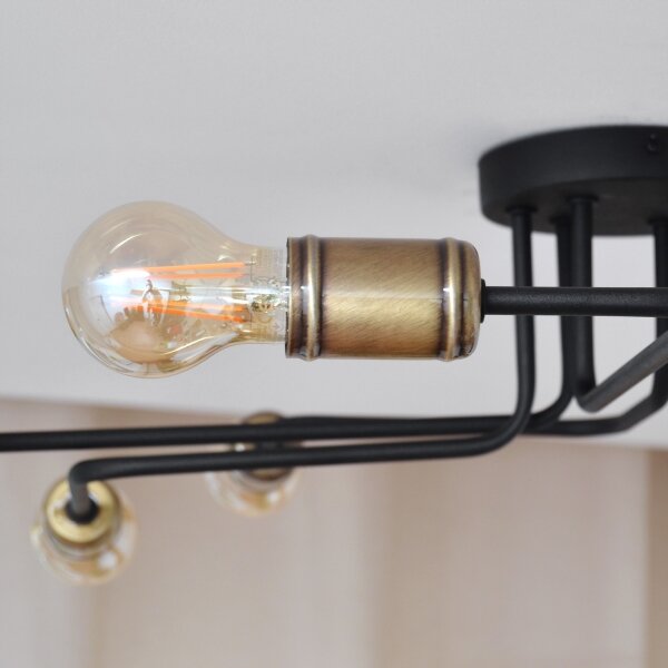 LED Полилей за повърхностен монтаж TUBE 6xE27/15W/230V