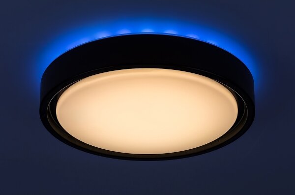 Rabalux - LED RGB димируемо таванно осветително тяло със сензор LED/28W/230V + дистанционно