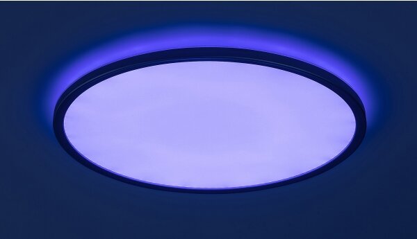 Rabalux 2290 - LED RGB димируемо таванно осветително тяло RASMUS LED/22W/230V + дистанционно управление