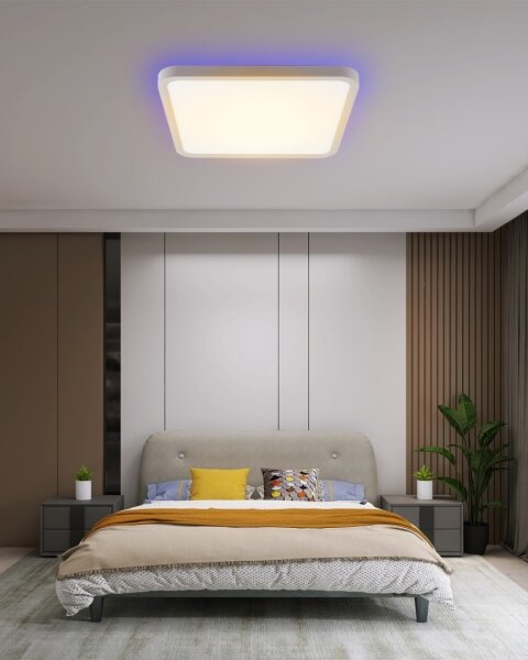 Immax NEO 07168-W40-LED RGB+CCT Димируема лампа 50W/230V Wi-Fi Tuya бял + д.у
