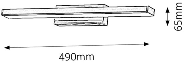 Rabalux 5897 - LED стенно осветително тяло за баня JOHN LED/12W