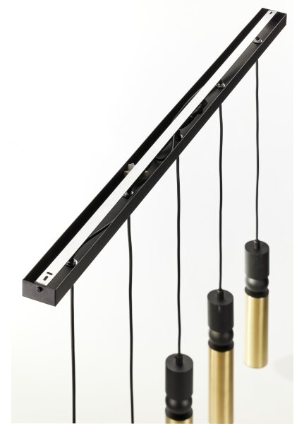 Jupiter 2012 - Пендел ALAS 5xGU10/10W/230V черен/златист